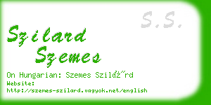 szilard szemes business card